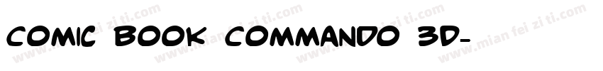 Comic Book Commando 3D字体转换